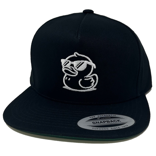 Lucky Duck Snapback - Black / White